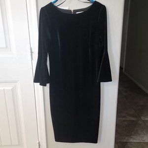 Calvin Klein velvet midi dress